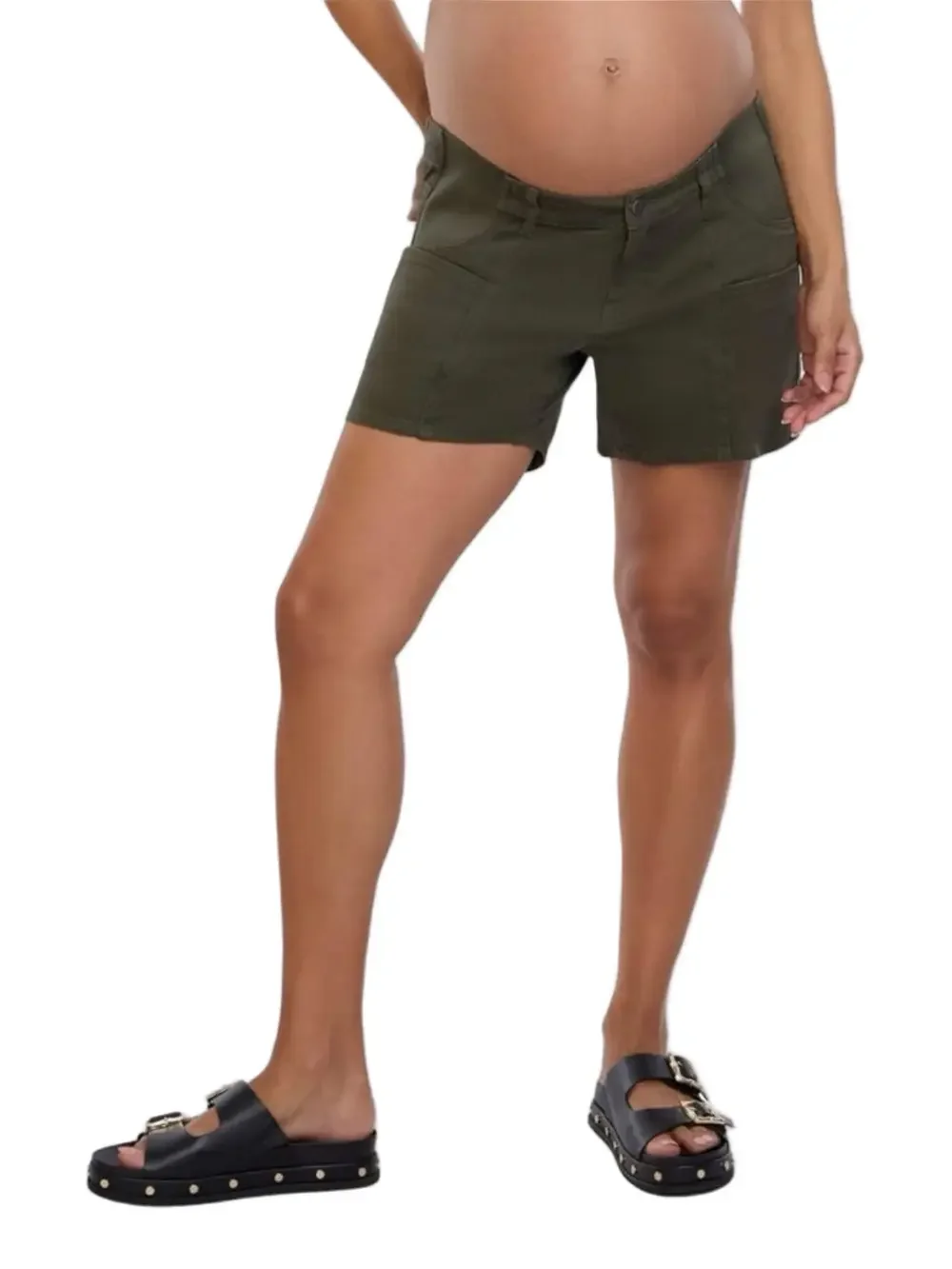 🎟️Motherhood Maternity under the Belly utility pregnancy pocket shorts size XL